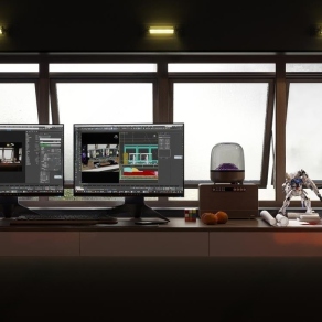 现代电竞娱乐室3D模型下载